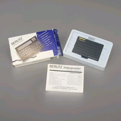 Berlitz Interpreter by Selectronics TR500 Five Language Translator Untested 
