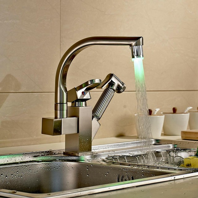 Kitchen Sink Faucet Head 2 Function Pull Out Spray Replacement