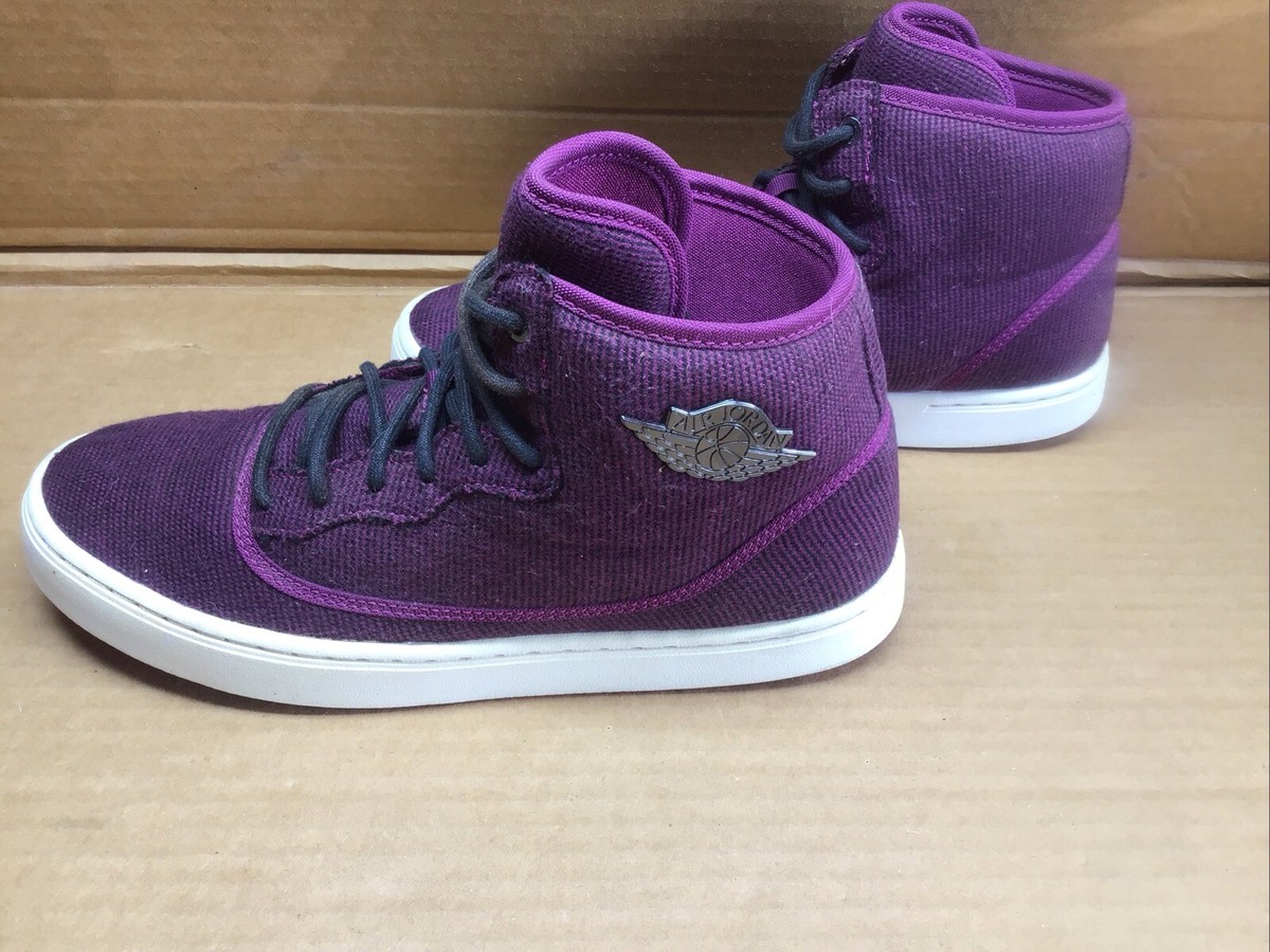 Air Jordan Jasmine Mulberry/Fuchsia Glow White Hi Tops 7Y 7  display picture 2