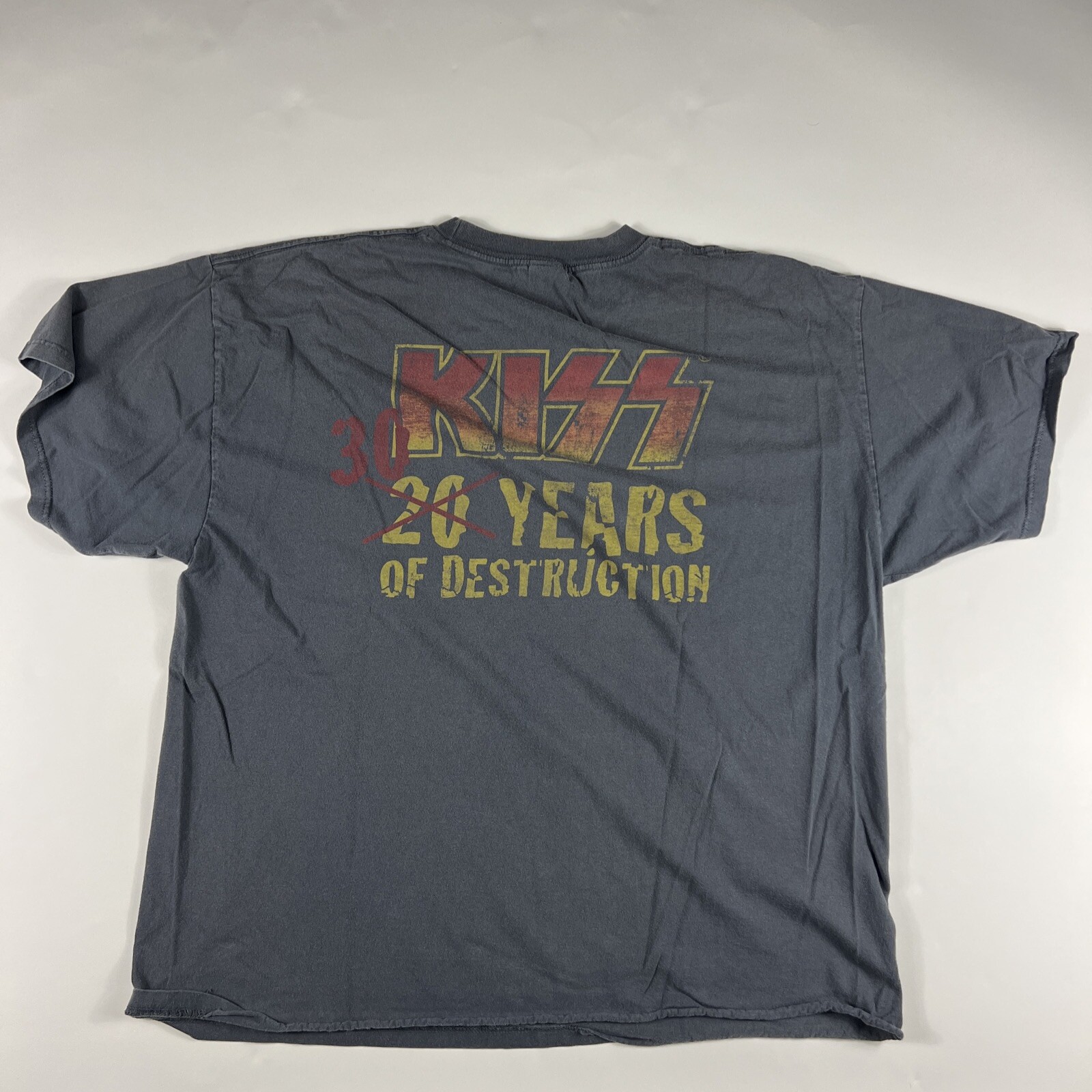 2007 Kiss Band Shirt XXL 30 Years Of Destruction Gem