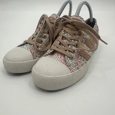 Gola Liberty Coaster Fish Print Fabric Sneakers Shoes Size Women's 6