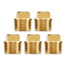 5Pcs Solid Brass 1/2" NPT Boat Plugs Boat Drain Plug for Bayliner Four Winns