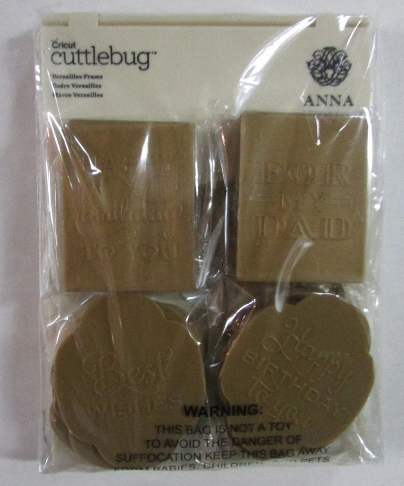 ANNA GRIFFIN MIX & MATCH CUTTLEBUG EMBOSSING FRAME FOLDERS, SENTIMENTS & DIES - Image 2 of 4