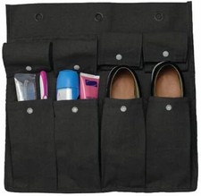 Bedside Storage Caddy Cotton Canvas Bed Storage Pocket Bunk Organizer for Camp