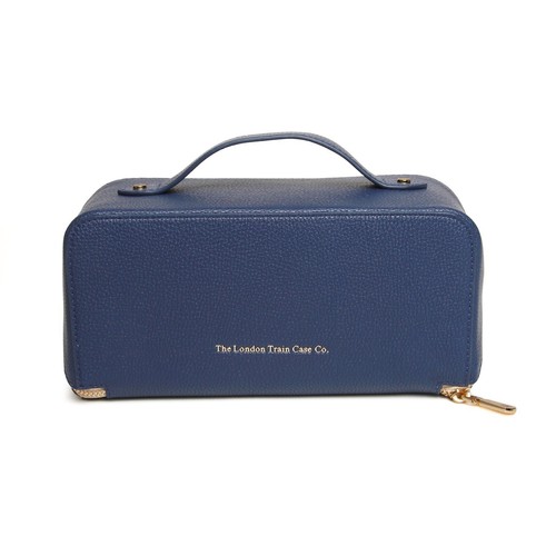 The London Train Case Co. - Navy and Stone Train Case - Picture 3 of 4