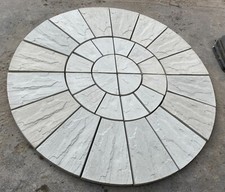 Straight edge Riven Paving Circle 1.8m 90cm Diameter Various colours COLLECTION