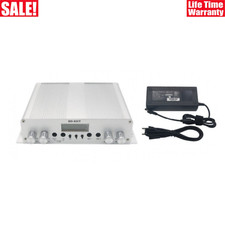 25W FM Transmitter Stereo PLL Broadcast Radio Station with DC Power Supply