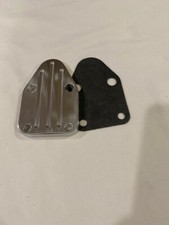 SBC Billet Fuel Pump Block Off Plate SB Chevy 283 327 350 Polished