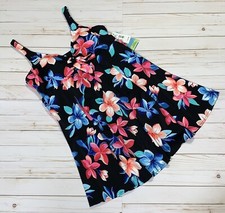Swim Solutions Women's Multi Color Floral Tummy Control Swim-Dress Size - 18W