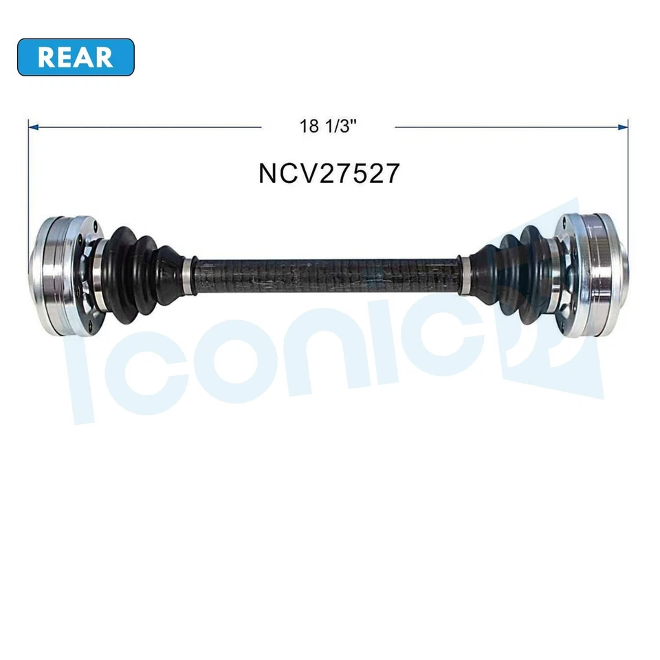 Conjunto de eje trasero CV para BMW 525i 535i 530i 1989-1995 2,5 L 3,0 L 3,5 L NCV27527 Foto 2 de 4