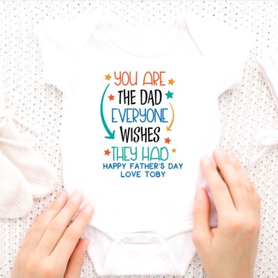 Baby Wish My First Fathers Day Baby Outfit Photo Shoot Cute First