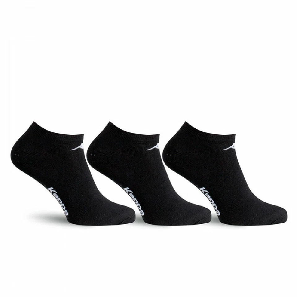 6 Paia di Calzini pedulino uomo Kappa corte in cotone con logo ricamato / K006 Foto 3 de 4