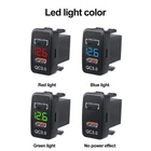 QC3.0+Type C+PD Dual USB LED Car Charger Socket Power Adapter for Toyota 12-24V 