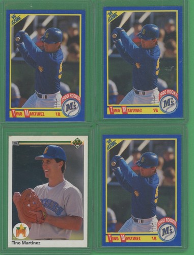 Tino Martinez RC LOT 3 1990 596 Score Rookie Card 1 Upper Deck 37 