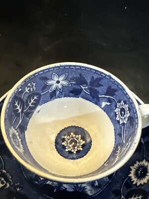 societe ceramique maastricht Dutch Blue And White Cup And Saucer