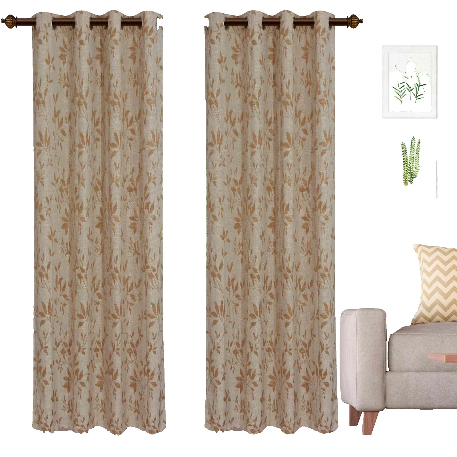 Naturaleza Cortinas de Ventana moderna