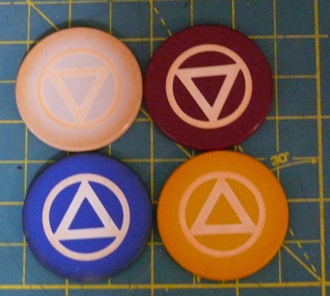 VINTAGE Drueke 508 400 Clay Poker Chip Set in Wood Carousel Clay Poker