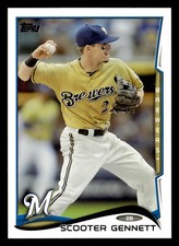 Scooter Gennett 2014 Topps #130 Milwaukee Brewers BASEBALL CARD