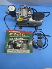 Central Pneumatic 1/8 Oilless Airbrush + airbrush kit 47791, NEW
