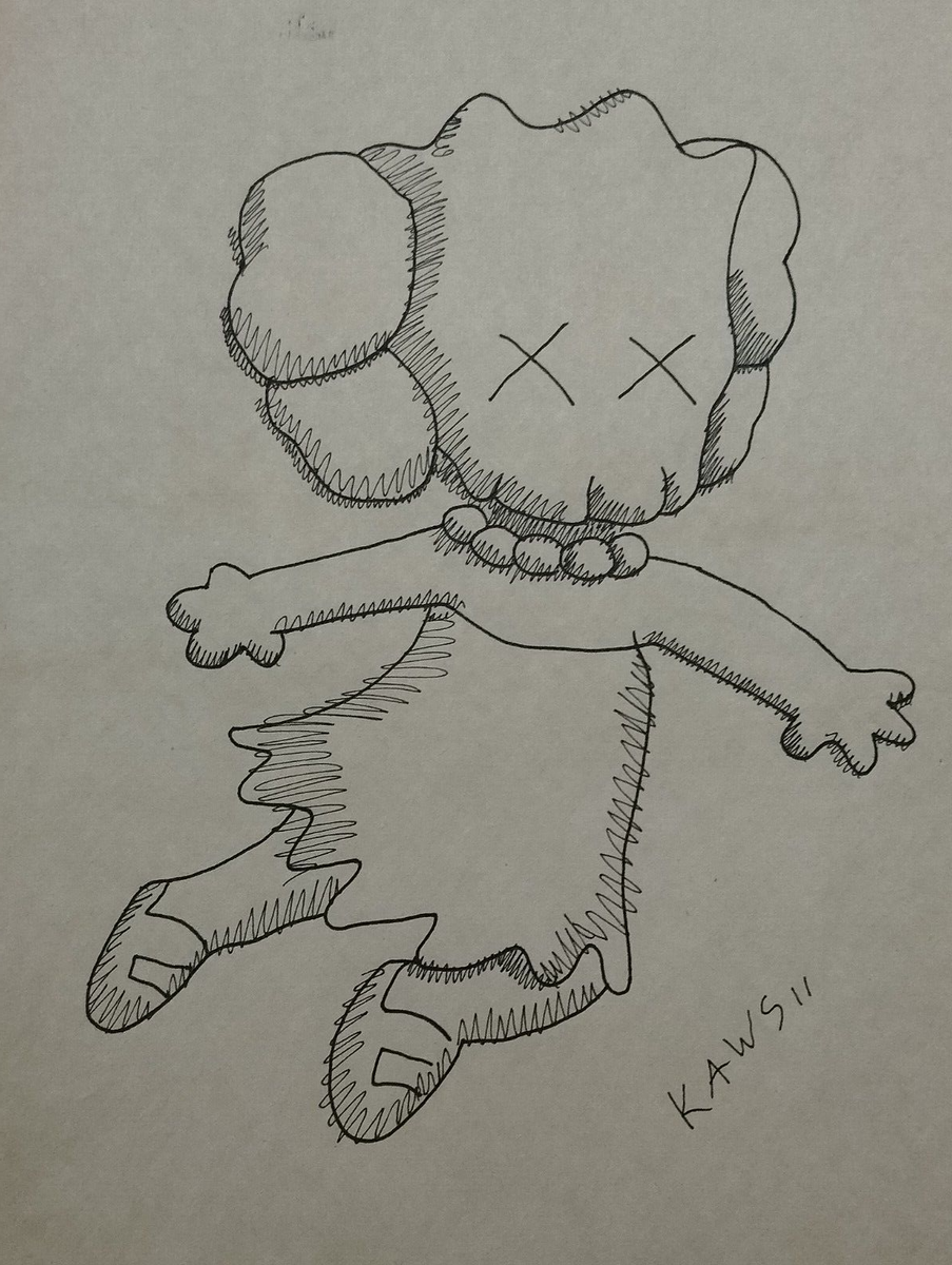 カウズ 2012年 サイン スケッチアート 額装 Kaws sketch ?height=1920&quality=80&
