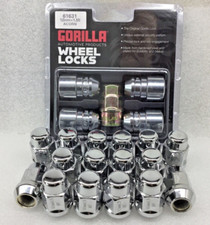 Gorilla Chrome Lug Nuts W Locks For Chevrolet Corvette C4 C5 C6 C7 17 18 Rims