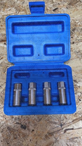 Set 4 Pezzi Estrattori Prigionieri a Rullo 2.5-4mm 1/4" per Viti Perni Spezzati - Foto 2 di 5