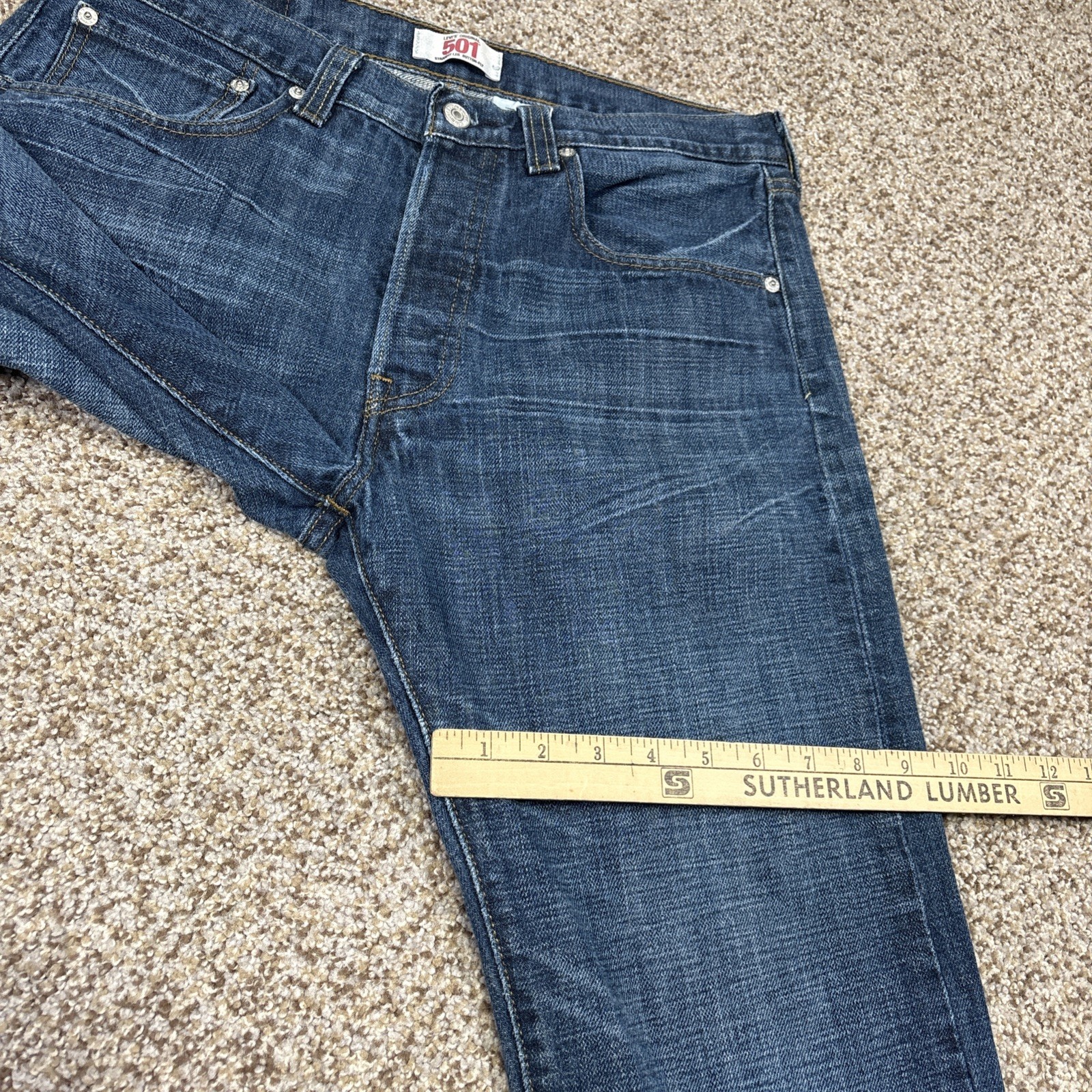 Levis 501 XX Button Fly Jeans Men’s Tag 32x30 Actual 32 X 28 - View 9