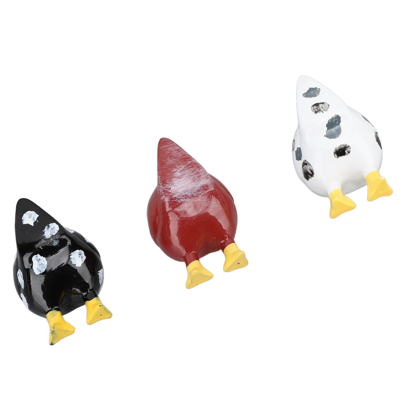 3Pcs Funny Chicken Butt Refrigerator Magnet Decorative Resin Decoration For Desk