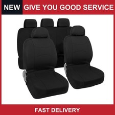 Single Fit Full Set Car Seat Cover Kit Fabric Seat Protector Pad Universal