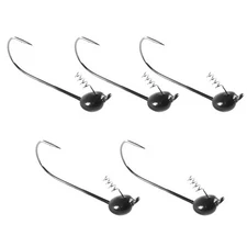 Tungsten Shaky Head Jigs 5 Pack Bass Fishing Hooks for Catching Big Fish