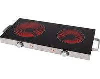 Profi Cook Infrarot-Doppelkochplatte PC-DKP 1211, 2800 W, Inox