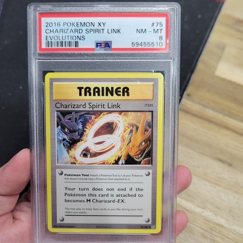 Charizard Spirit Link graded PSA 8 for sale on eBay