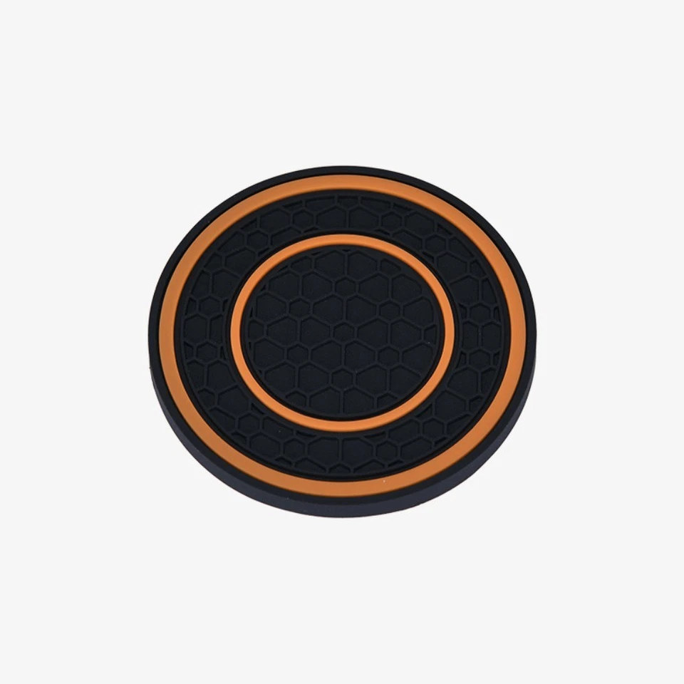2pcs Sift-Proof Beverage Coaster Anti-Slip Car Bottle Holder New Car Coasters - Image 4 of 4
