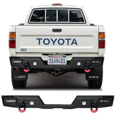 Vijay Steel Rear Bumper For 1989-1995 Toyota Pickup With Led Spotlights D-rings