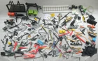 Lot 1980s Original Vintage 3.75 4 Figure Vehicle Play Set Accessories Weapons