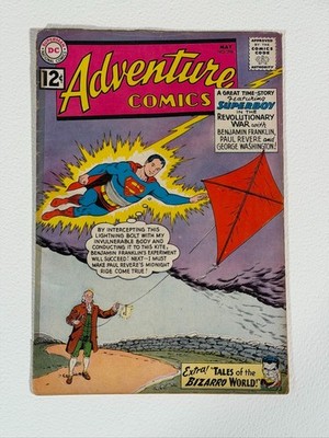 Adventure Comics #296 (DC Comics May 1962) Tape on cover