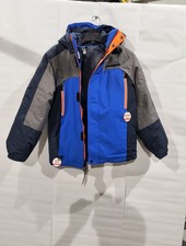 Boys Large 14 - 16 Zero Xposure All Season 3 in 1 Hooded Jacket Coat Blue Gray