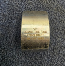 QTY2 X766QL SA/A182 F304/F304L B16.11 STAINLESS STEEL THREADED COUPLING 1-1/4"