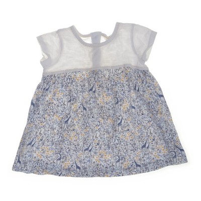 Next Baby, Kleid, Größe: 62/68, Weiß/Blau/Gelb/Mehrfarbig, Baumwolle #4wB