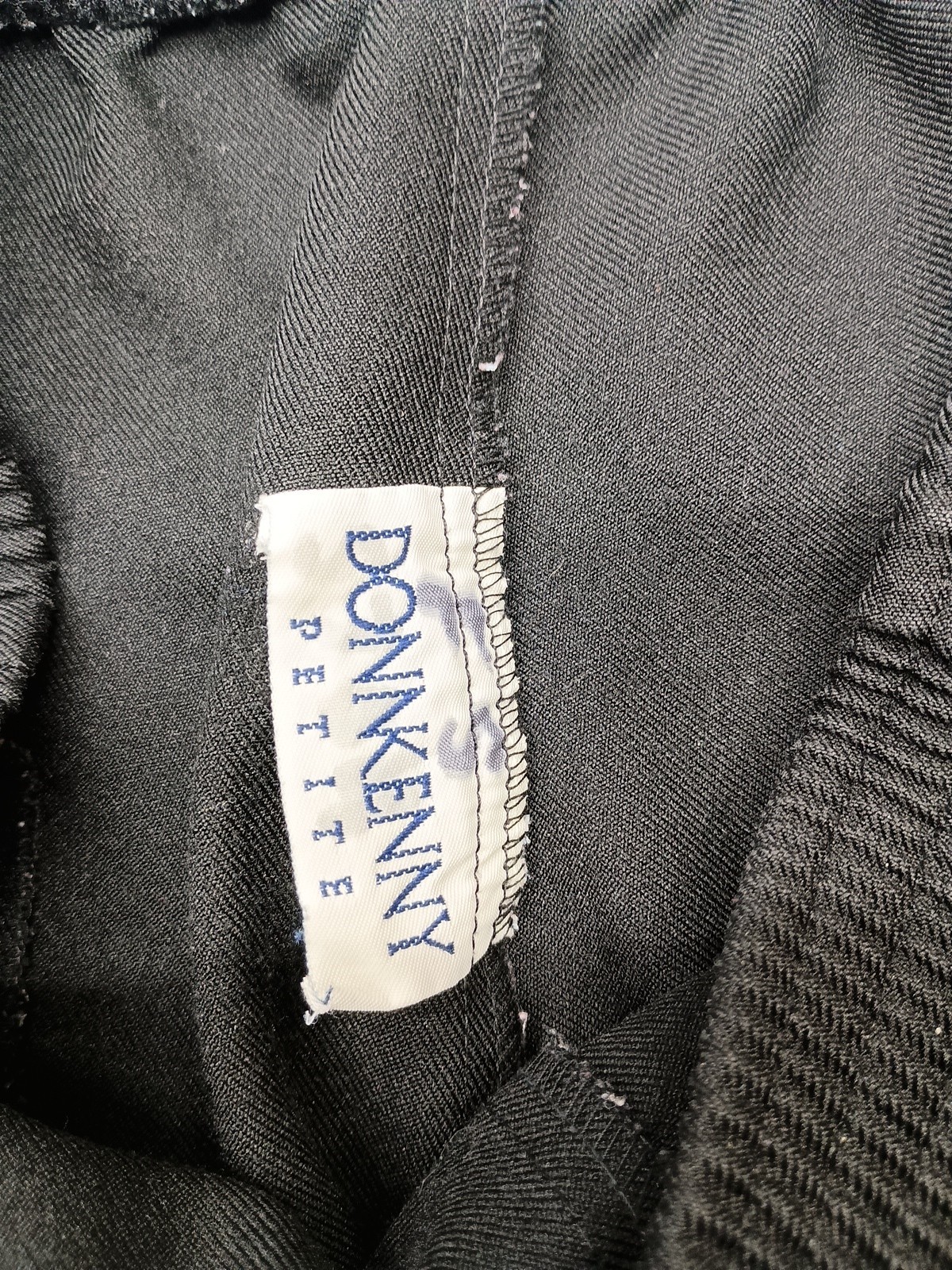 DONNKENNY Classics Solid Black PULL ON Pants ELAS… - image 4