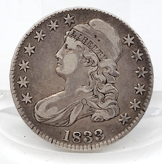 1833 Capped Bust Half Dollar 50C Silver Circulated Lot.C17