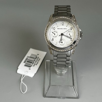 Michael Kors Mini Blair Damenuhr MK-5612 Silber S.Stahl Rund Neue Batterie