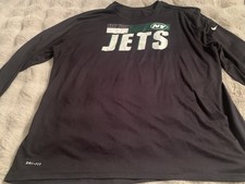 Nike Men's Dri-Fit Long Sleeve NY Jets T-Shirt Size XXL