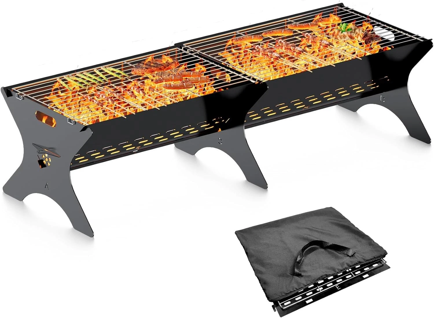 Camping Campfire 2 Packs,Portable Folding Charcoal Grills,Backpacking BBQ Grill
Opens in a new windo
