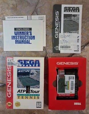 ATP Tour Championship Tennis - Sega Genesis **CIB, SEE DESC**