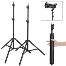2 Pack Adjustable 7ft Aluminum Photography Light Stand, Portable Light Tripod...