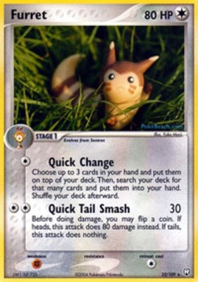 NM-Mint Furret - 22/109 - Rare Pokemon Team Rocket Returns
