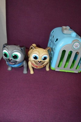 Disney Junior Puppy Dog Pals Action Bingo Rolly Walking Talking & Case H2