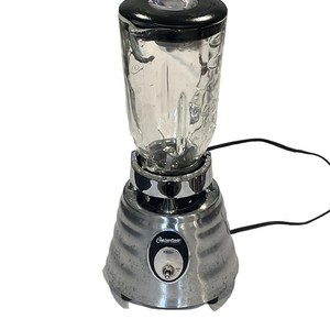 VINTAGE OSTERIZER BEEHIVE CLASSIC BLENDER CHROME & GLASS TESTED & WORKS