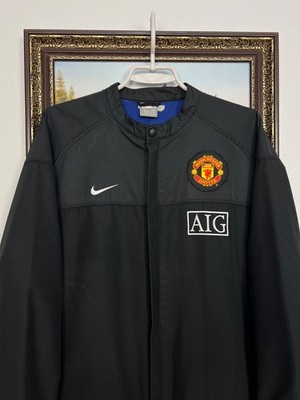 Vintage Nike Manchester United Football Jacket Soccer AIG Track